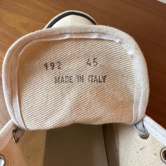 Acne Studios Blå Konst High-top Cotton-canvas Trainers In White - Picture 13 of 13